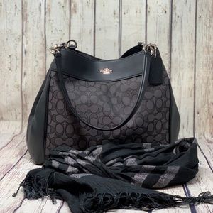 Coach Lexy Signature Jaquard Shoulder Bag